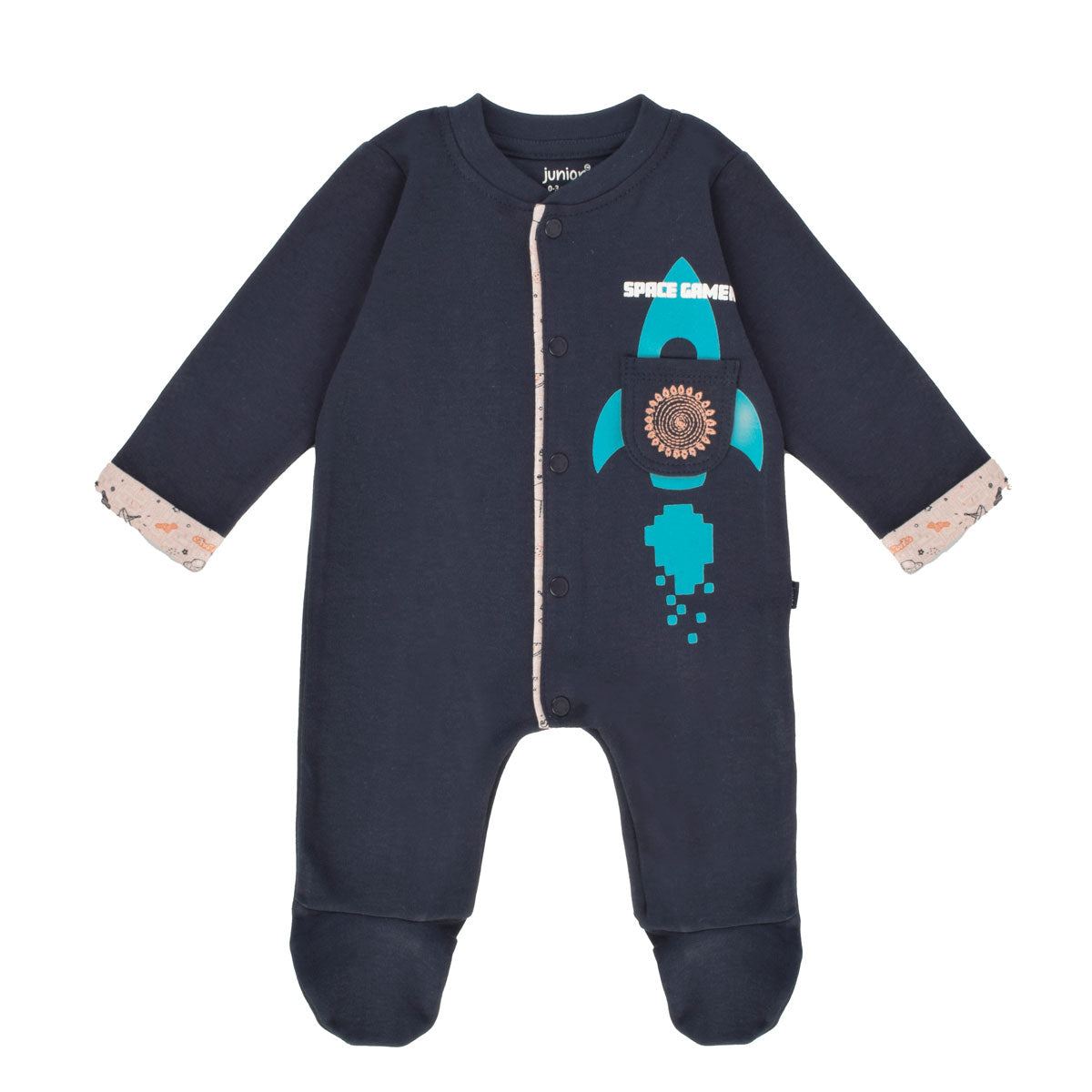 Junior Printed Romper Space Gamer